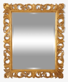 Large Beveled Mirror Gold Gilt Frame 135x164cm   Src - Mirror, HD Png Download, Transparent PNG